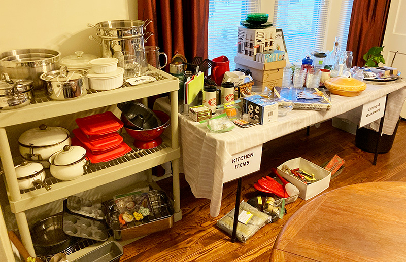 Photo of Kitchen Items at Estate Sale