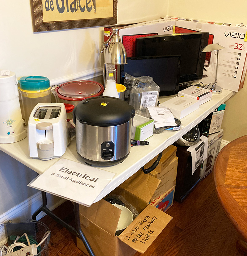 Photo of Small Appliances at Estate Sale